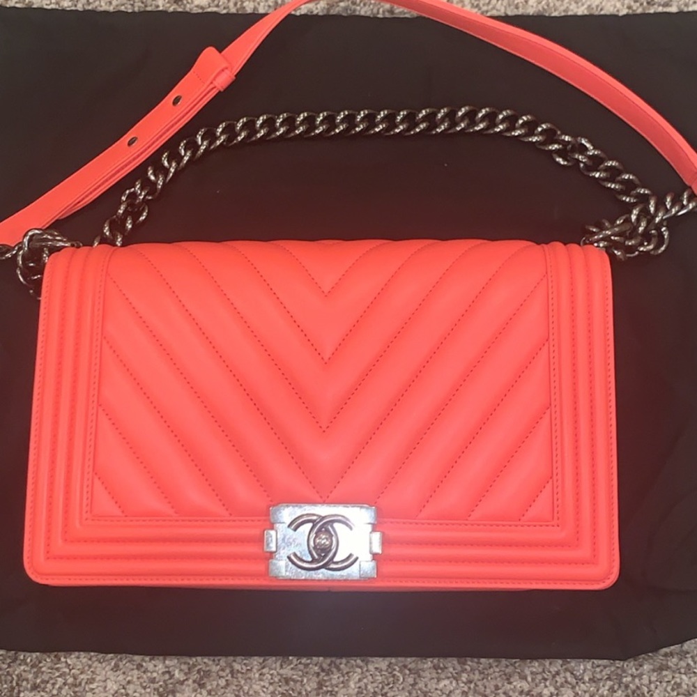 Chanel Medium Boy Flap Bag CORAL